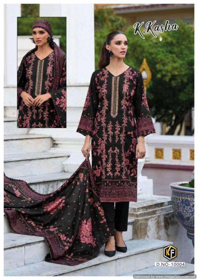 K Kasha Vol 10 By Keval Printed Heavy Cotton Pakistani Dress Material Wholesalers In Delhi